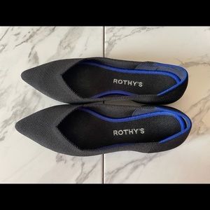 EUC Rothy’s “The Point” in Black.